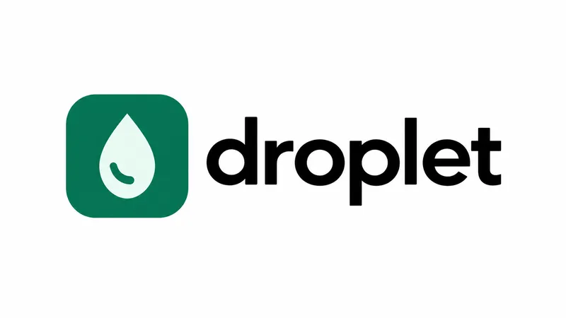 Abstract water data platform cover with a droplet and contour map